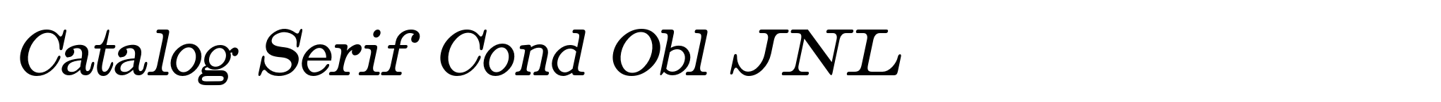 Catalog Serif Cond Obl JNL image